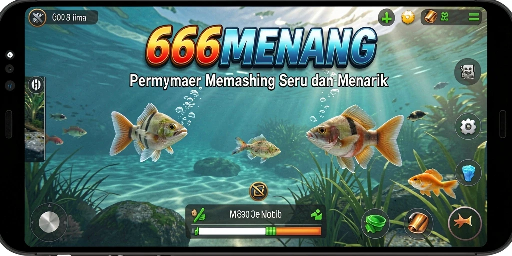 Tampilan gameplay memancing yang seru dan menarik di 666MENANG.