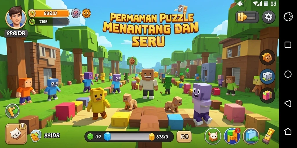 Screenshot gameplay 88IDR yang menampilkan tantangan Puzzle.