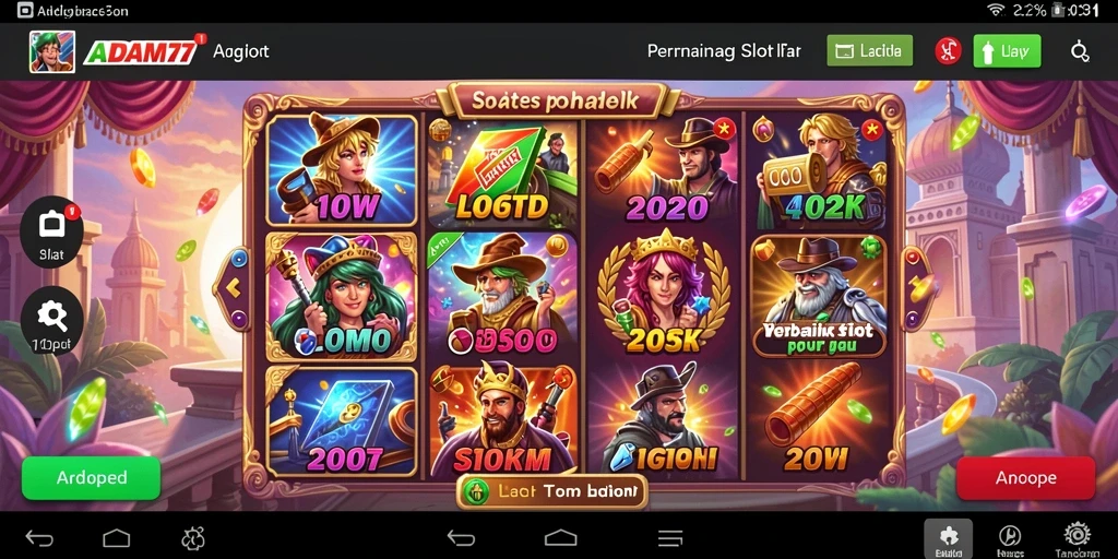 Gameplay seru dari ADAM77 dalam slot modern.