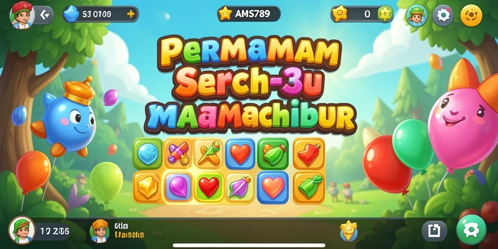 Tampilan gameplay seru dengan mekanisme Match-3 yang menarik.