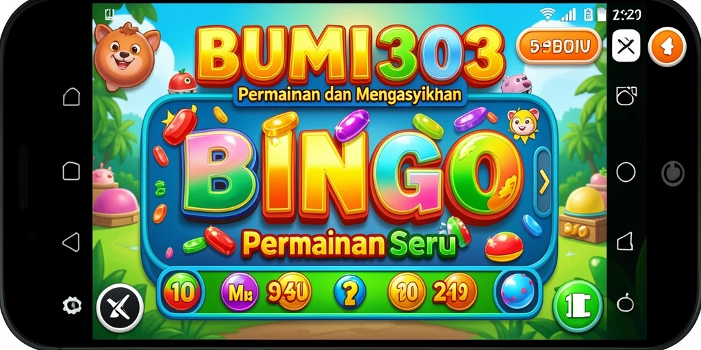 Tampilan seru gameplay BUMI303 saat bermain Bingo.