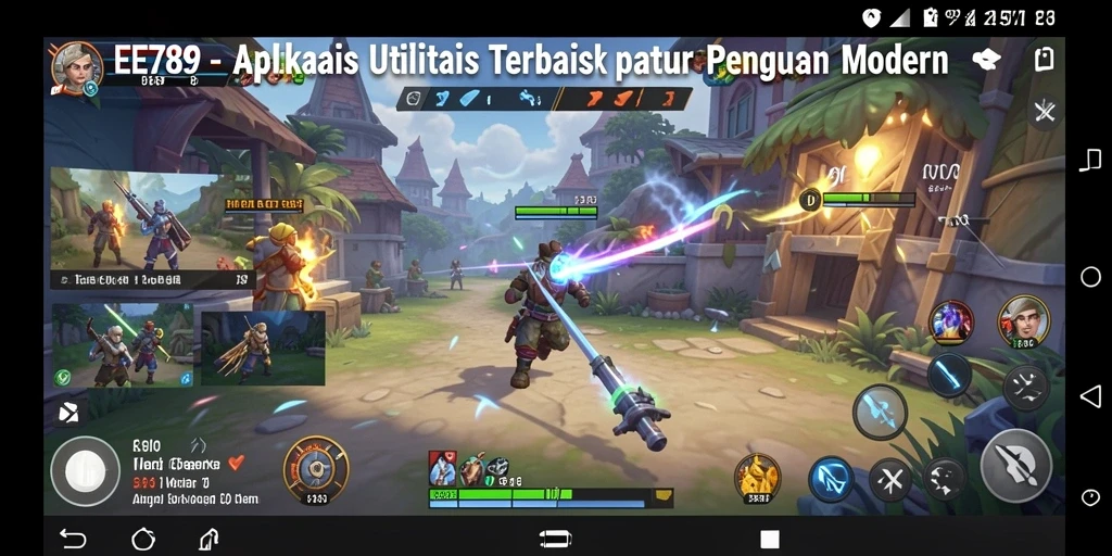Tampilan utama aplikasi EE789 dengan fitur utilitas canggih.