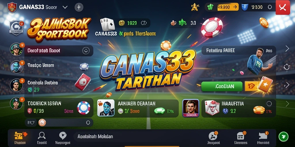 Tampilan gameplay menarik dari aplikasi Sportsbook GANAS33.