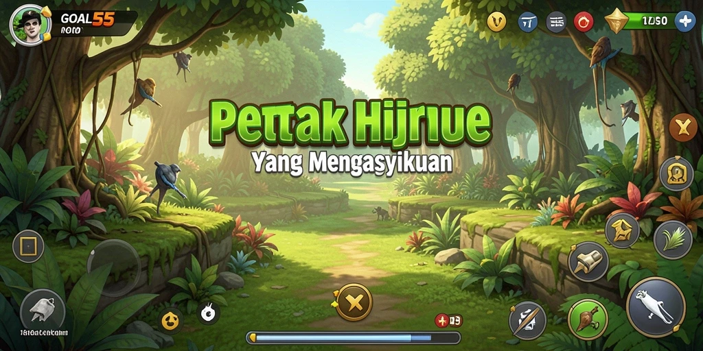 Tangkapan layar gameplay GOAL55 menampilkan keseruan bertani dan hasil panen yang melimpah.