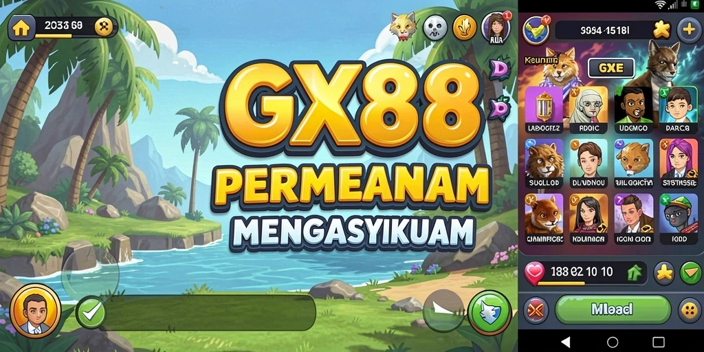 Tampilan gameplay GX88 dengan mekanika permainan Idle yang menarik.