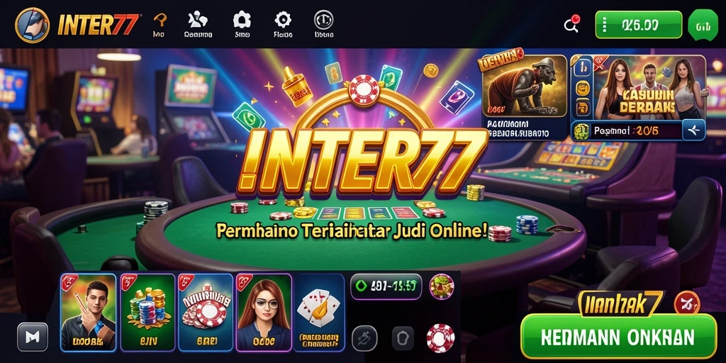 Tampilan dinamis dari permainan Kasino INTER77 yang menegangkan.