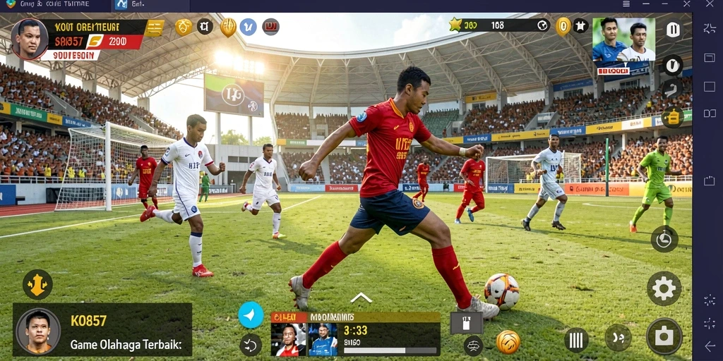 Tampilan seru dari gameplay KO857 yang mendebarkan.