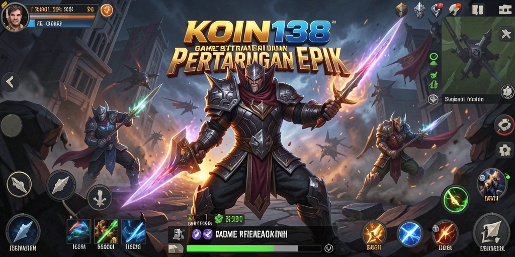 Screenshot gameplay KOIN138 yang menampilkan pertempuran seru.