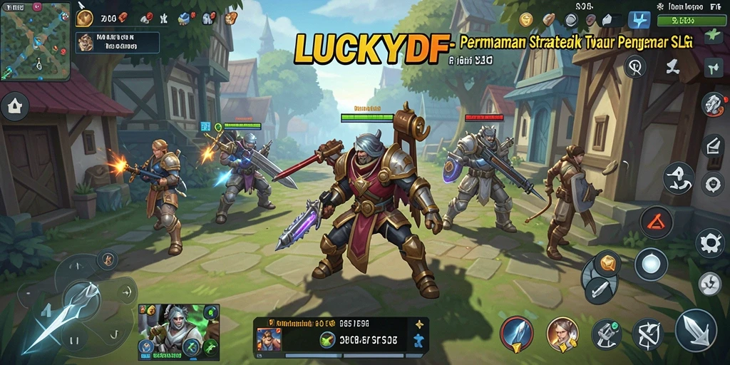 Tampilan gameplay menarik LUCKYDF dengan berbagai strategi dan taktik.