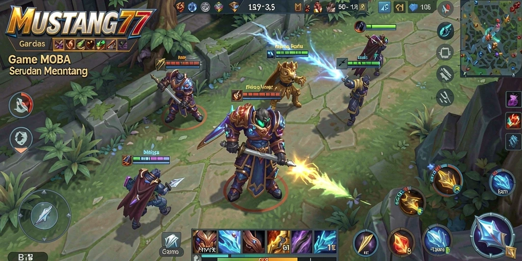 Tangkapan layar gameplay seru dari MUSTANG77.