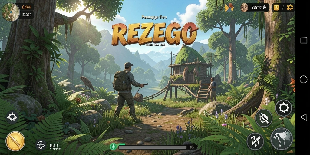 Gameplay REZEGO yang menarik dan menantang di setiap level.