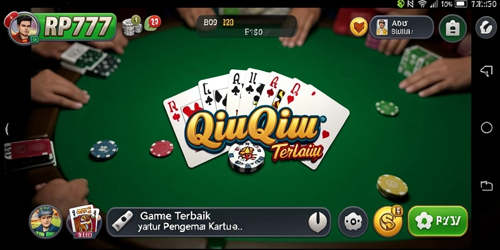 Screenshot menunjukkan gameplay seru QiuQiu di RP777.
