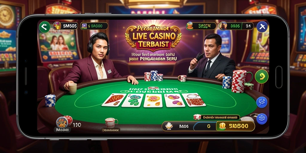Gameplay Live Casino yang menarik dengan dealer profesional.