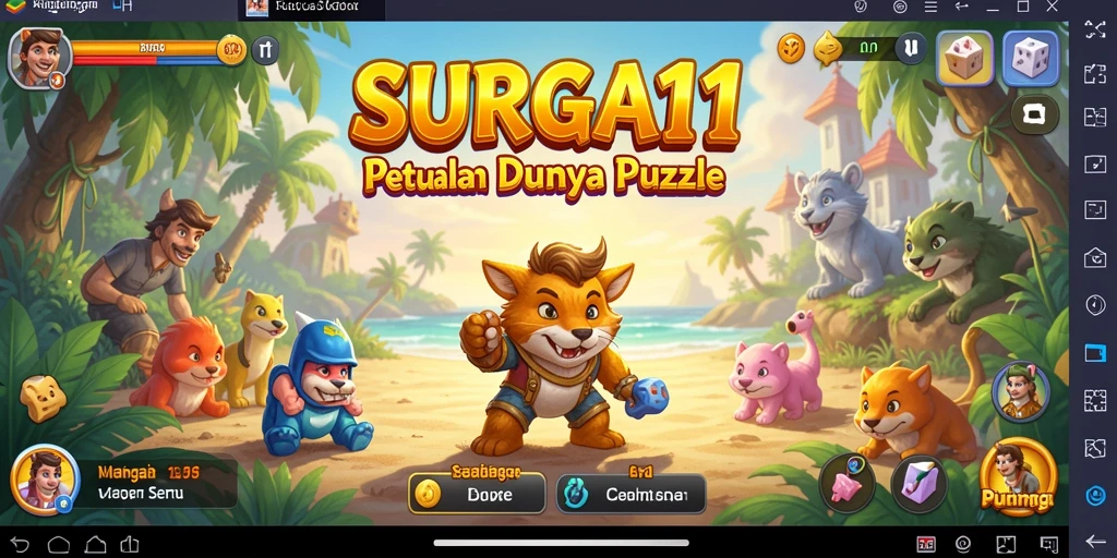 Tangkapan layar dari gameplay SURGA11 yang menampilkan tantangan puzzle yang menarik.