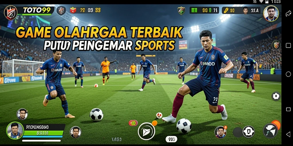 Screenshot utama TOTO99 menampilkan aksi gameplay olahraga yang seru.