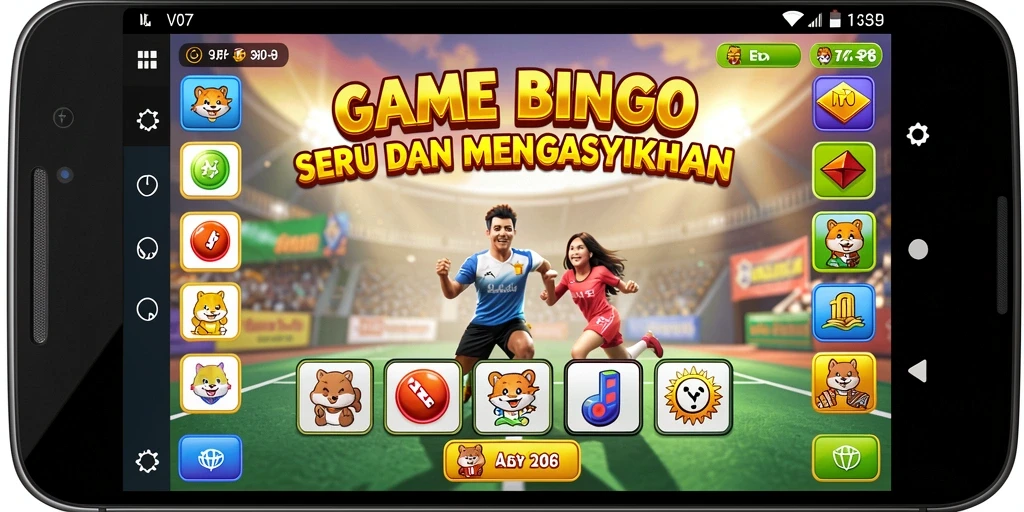 Tampilan gameplay Bingo yang seru di V07.
