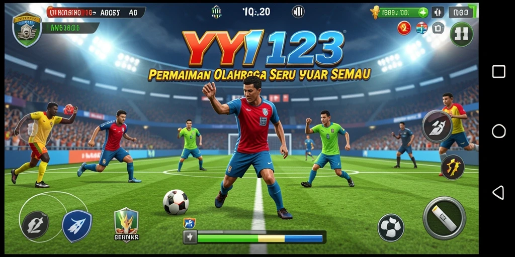 Tampilan gameplay seru dari game olahraga YY123.